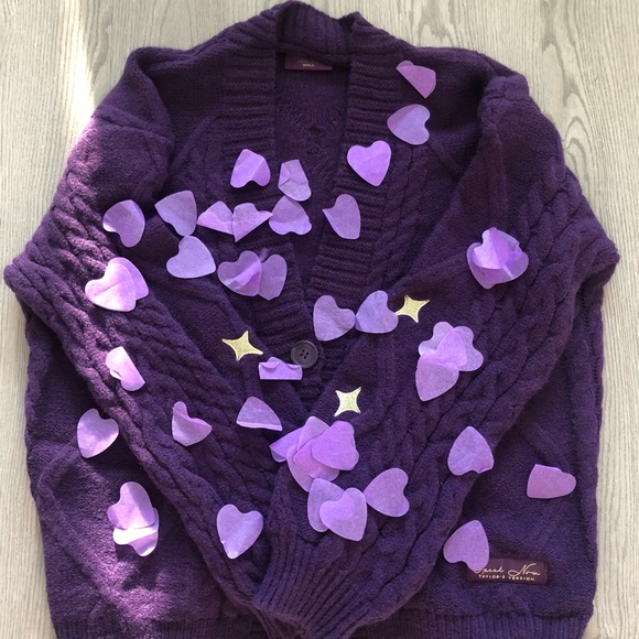 Taylor swift speak now cardigan never worn confetti included - Picture 2 of 8